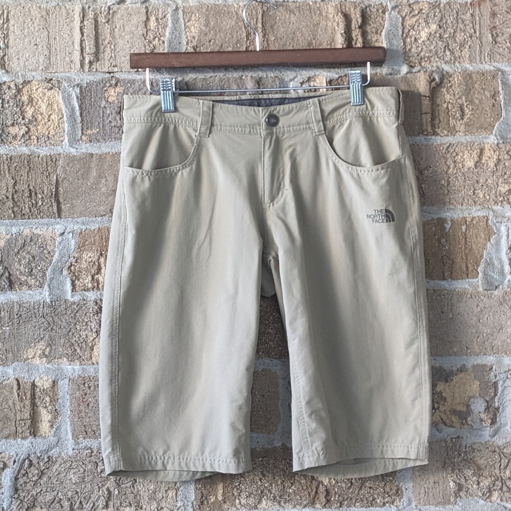 The North Face Stretch Nylon Hiking Bermuda Shorts Size 4 Khaki Tan - Picture 10 of 10